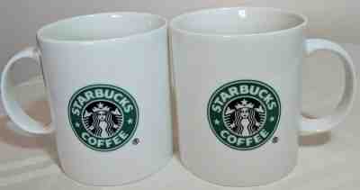 2001 STARBUCKS SET OF 2 BARISTA MUGS 16OZ  MERMAID LOGO PERFECT CONDITION - Sold on eBay Feb, 20th 2019 for $5.70