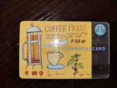 Starbucks Card 2003 Coffee Press - Sold on eBay Feb, 21st 2019 for $4.00