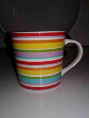 Starbucks Coffee Mug Barista 2004 Rainbow Multi Color Stripes 16 Oz Over Sized - Sold on eBay Feb, 22nd 2019 for $18.75