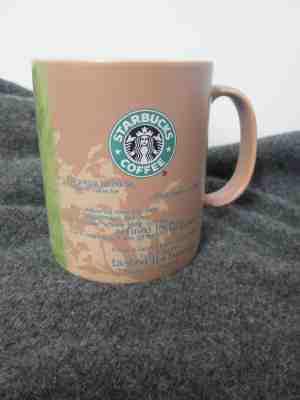  Starbucks Bean Story Origins Coffee Mug 2006 Manolo 18 oz Africa Map Mug Cup - Sold on eBay Feb, 22nd 2019 for $18.55