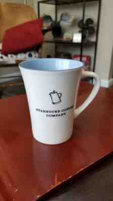 Starbucks Coffee Company 2006 14 Oz Tall Ceramic Mug White Blue / Purple Kettle - Sold on eBay Feb, 22nd 2019 for $13.88