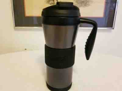 Starbucks 2006 Stainless Steel Dark Charcoal Miller Tumbler, 16 oz. Sharp! HTF!