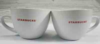 Set Of Two (2) Starbucks Coffee Mug 2008 18oz Large Wide Tea Soup Hot Chocolate. - Sold on eBay Feb, 21st 2019 for $32.39