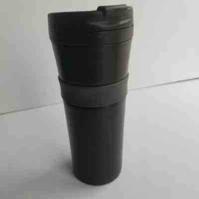 Starbucks Black Metal 2011 Coffee Mug Cup Tumbler Insulated Grande 16 Oz USED!!! - Sold on eBay Feb, 22nd 2019 for $48.00