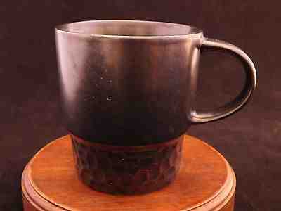 2013 Starbucks Kona Dark Brown Stackable Silver Metallic Mug Coffee Cup - Sold on eBay Feb, 22nd 2019 for $6.00