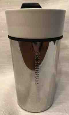 Starbucks 12 Oz. Stainless Steel/White Ceramic Tumbler 2014 - Sold on eBay Feb, 22nd 2019 for $10.00