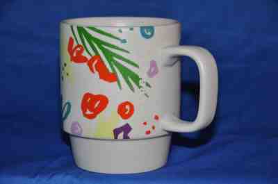 New 2016 STARBUCKS BRIGHT FLORAL 12 oz Stackable COFFEE Cup MUG  FREE SHIPPING - Sold on eBay Feb, 22nd 2019 for $13.00
