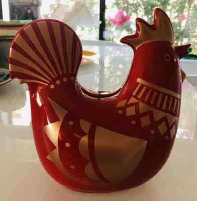NEW Starbucks 2016  Chinese Lunar New Year ROOSTER coin Bank - Sold on eBay Feb, 22nd 2019 for $9.99