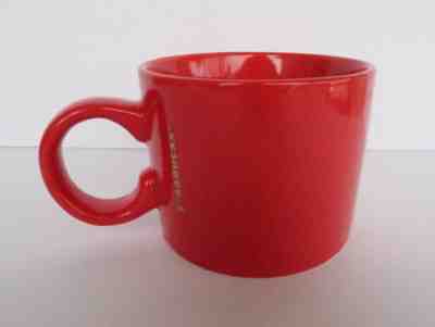 Charming 2017 STARBUCKS Red Gold Lettering C Handle 12 oz Coffee Cup Mug  - Sold on eBay Feb, 22nd 2019 for $6.99