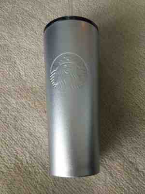 New Starbucks Holiday 2018 Stainless Steel Cold Cup Silver  Siren Grande 16oz - Sold on eBay Feb, 22nd 2019 for $17.90