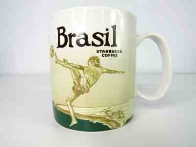 Starbucks Coffee Brasil Soccer Mug Cup Brazil Global Icon City Collection 2012  - Sold on eBay Feb, 20th 2019 for $24.76