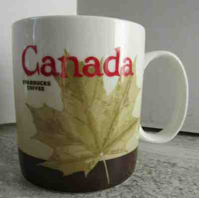 2008 Starbucks Coffee Mug Canada Maple Leaf Collector Series 16 oz - Sold on eBay Feb, 19th 2019 for $19.99