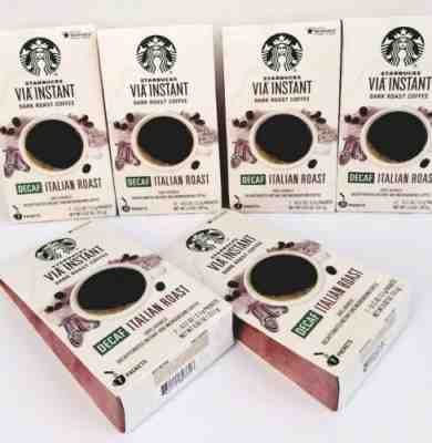 42 Starbucks Decaf Italian Roast VIA INSTANT Coffee Packets  Exp 5/2019  - Sold on eBay Feb, 17th 2019 for $43.95