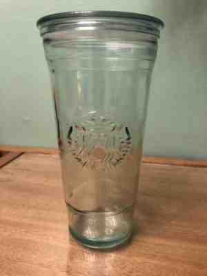 Starbucks Recycled Glass 20oz Venti Cold Cup Tumbler w/ Lid Iced Coffee Spain - Sold on eBay Feb, 21st 2019 for $38.00