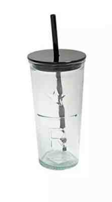 Starbucks Reserve Roastery Cold To Go Cup Tumbler Glass Spain 16 oz. Black New - Sold on eBay Feb, 20th 2019 for $43.00