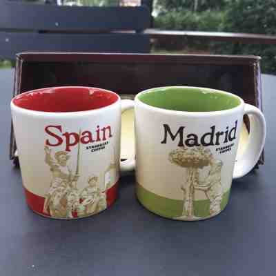 2 Demitasse Starbucks City Mugs 3 oz SPAIN & MADRID With Original Package - Sold on eBay Feb, 19th 2019 for $34.00