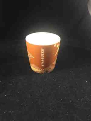  Starbucks Coffee 2013 Ethiopia Brown Tribal 3oz Espresso Mug Demi Cup  - Sold on eBay Feb, 17th 2019 for $6.00