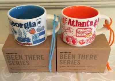 STARBUCKS 2018 Been There Series ATLANTA & GEORGIA Ornament 2 Ounce Mini Mugs - Sold on eBay Feb, 21st 2019 for $30.00