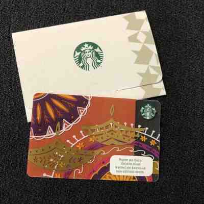 Starbucks India Diwali Deepavali 2018 Gift Card Mandala New Release - Sold on eBay Feb, 20th 2019 for $11.97