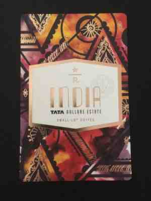 Starbucks Reserve Taster Tasting Card India Tata Nullore Estate - Sold on eBay Feb, 17th 2019 for $11.00