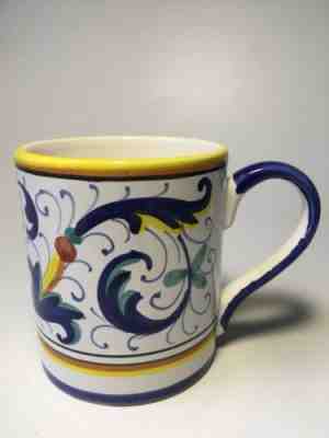 Starbucks Deruta Hand Painted Coffee Mug Cup Made in Italy 2008  - Sold on eBay Feb, 20th 2019 for $10.00