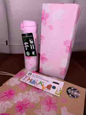 SAKURA 2019 Handy Stainless Bottle Grace 500ml Starbucks japan F/S NEW - Sold on eBay Feb, 21st 2019 for $60.88
