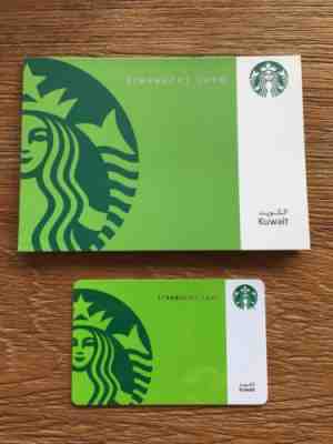 Starbucks card Kuwait 2012 with Rare Sleeve HTF Set - Sold on eBay Feb, 21st 2019 for $39.95