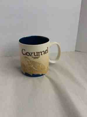 Starbucks Coffee Mug global icon NEW COZUMEL Mexico Turtle Blue collectible - Sold on eBay Feb, 21st 2019 for $35.00