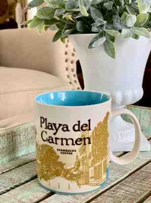 Starbucks Mug Global Icon City Series PLAYA DEL CARMEN 2012 16 oz Coffee MEXICO - Sold on eBay Feb, 19th 2019 for $15.00