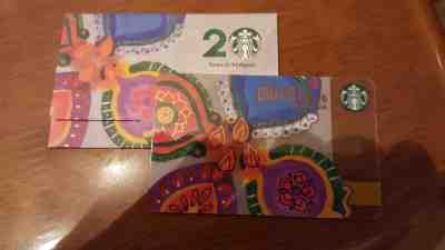 NEW! STARBUCKS Malaysia DIWALI 2018 Gift Card w/Matching Sleeve US Seller! - Sold on eBay Feb, 19th 2019 for $5.55