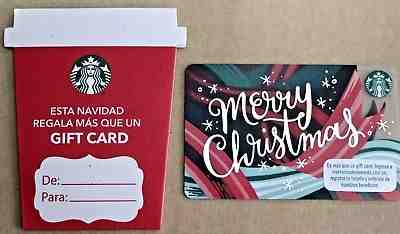 PERU south america 2018 Merry Christmas STARBUCKS gift card RARE sleeve case - Sold on eBay Feb, 17th 2019 for $7.00