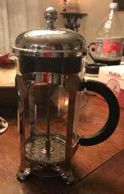 STARBUCKS BARISTA FRENCH PRESS COFFEE MAKER 32 oz Stainless Steel BODUM Glass - Sold on eBay Feb, 21st 2019 for $10.00