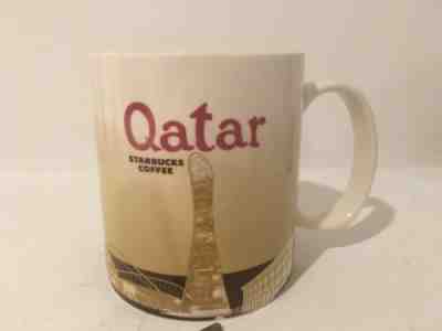 Qatar - Starbucks Icon Mug -chip Noted Bottom Rim . Please Review All Photos .