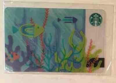 Starbucks 2018 RUSSIA Summer Coral Fish Card RARE - Sold on eBay Feb, 18th 2019 for $4.49