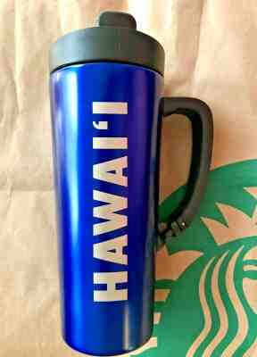 Starbucks Coffee Stainless Steel HAWAII Travel Tumbler To Go Mug w/ Clip Handle - Sold on eBay Feb, 18th 2019 for $39.95