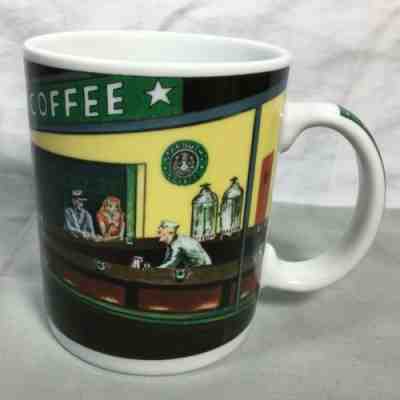 Vintage Starbucks Coffee by Chaleur Nighthawks Diner Coffee Mug D. Burrows, Cup - Sold on eBay Feb, 7th 2019 for $9.00