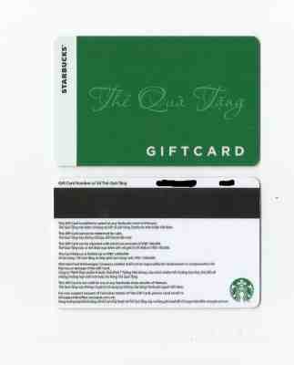 Starbucks Card  Vietnam The Qua Tang 2017 - Sold on eBay Feb, 21st 2019 for $6.99