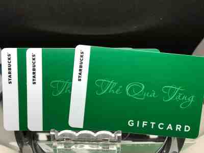 Starbucks Card Vietnam (3 cards) - Sold on eBay Feb, 16th 2019 for $5.50