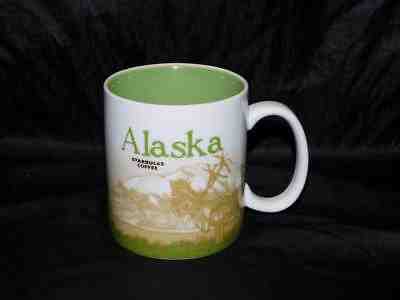 Starbucks Alaska Mug Global Icon Collector Series 2010 Green Brown Bear Caribou - Sold on eBay Feb, 13th 2019 for $71.00