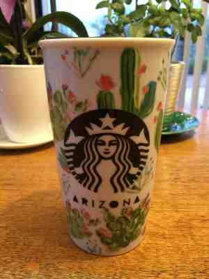 VERY RARE! Starbucks 2016 Arizona Cactus Local Collection Double-walled Tumbler - Sold on eBay Feb, 21st 2019 for $34.95