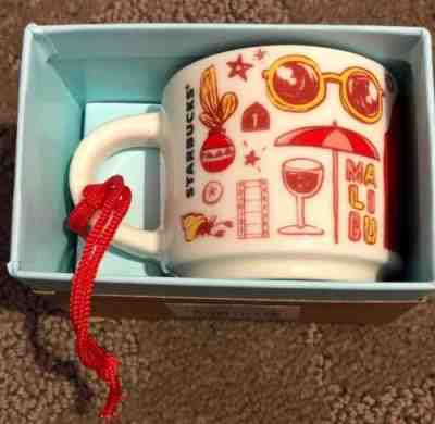 Starbucks 2018 BEEN THERE SERIES California Mini Mug 2 Oz Ornament Cup NEW Boxed - Sold on eBay Feb, 21st 2019 for $12.00