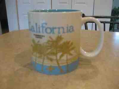 California 2010 Starbucks Collector Series Mug | Palm Trees | Surfer | Redwood - Sold on eBay Feb, 20th 2019 for $19.99
