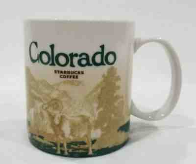 Starbucks COLORADO Coffee Mug SKIER and RAM Collector Series 16 Oz 2010 - Sold on eBay Feb, 21st 2019 for $21.99