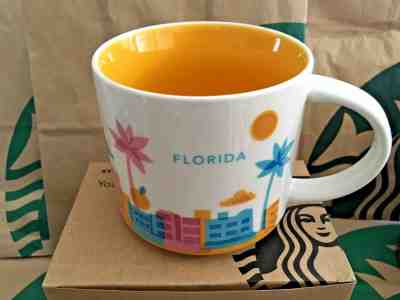 Starbucks Coffee YAH Mug 2015 FLORIDA You Are Here Collection 14 oz NWT & box - Sold on eBay Feb, 22nd 2019 for $17.95