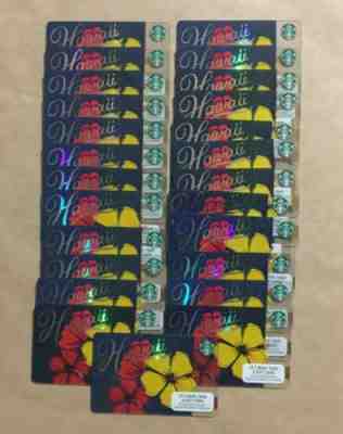 Lot of 25 Starbucks Gift Cards HAWAII Brand NEW Unused - Sold on eBay Feb, 22nd 2019 for $24.95