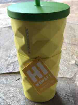 Starbucks Hawaii 2016 Pineapple Coffee Tumbler Cold Metal Cup 16 oz. Grande NWT - Sold on eBay Feb, 5th 2019 for $24.99