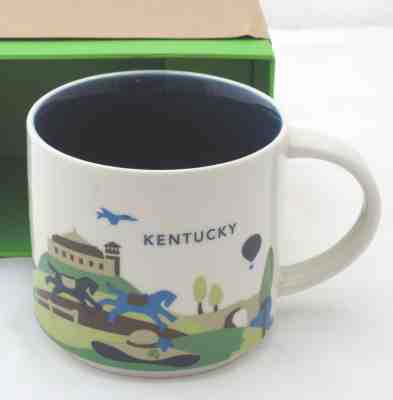 Starbucks Kentucky You Are Here Mug 14 ounce Horse Racing Derby NIB - Sold on eBay Jan, 29th 2019 for $26.99