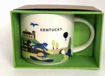 Starbucks Kentucky You Are Here YAH 14 oz Coffee Cup Mug NIB NEW - Sold on eBay Jan, 29th 2019 for $12.99