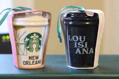 2015 & 2017 STARBUCKS NEW ORLEANS & LOUISIANA TO GO CUP ORNAMENTS - Sold on eBay Jan, 16th 2019 for $40.00