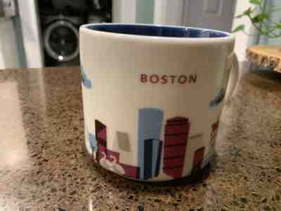 New 2012 Starbucks BOSTON Massachusetts Ceramic 14 Oz Mug "You Are Here" Series - Sold on eBay Jan, 7th 2019 for $15.00